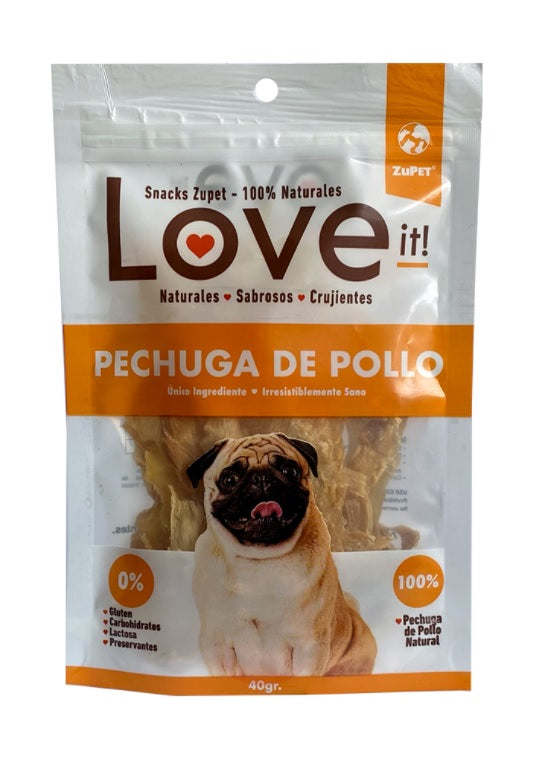 SNACK LOVE IT PERRO PECHUGA DE POLLO 40GRS