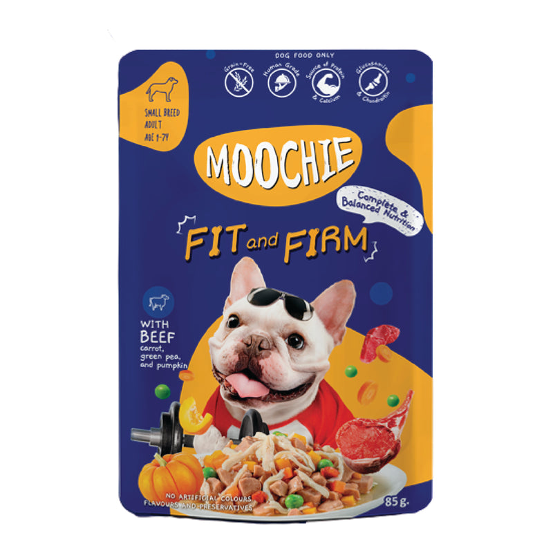 MOOCHIE SOBRE PERRO CARNE 85GRS FIT AND FIRM