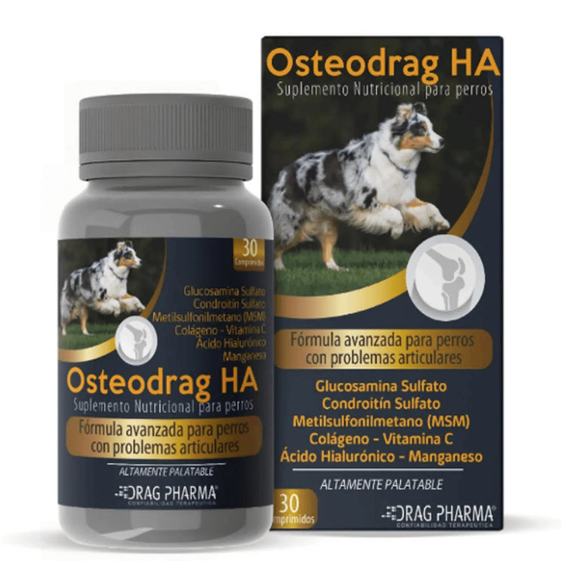OSTEODRAG HA SUPLEM. NUTRIC. PERROS 30 COMP.