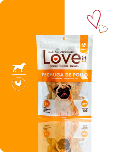 SNACK LOVE IT PERRO PECHUGA DE POLLO 40GRS
