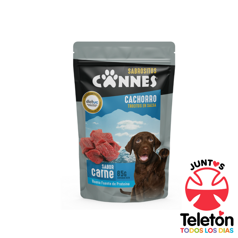 CANNES SOBRE CACHORRO CARNE 85GR