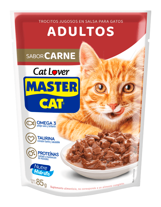 MASTERCAT SOBRE ADULTO CARNE 85GR