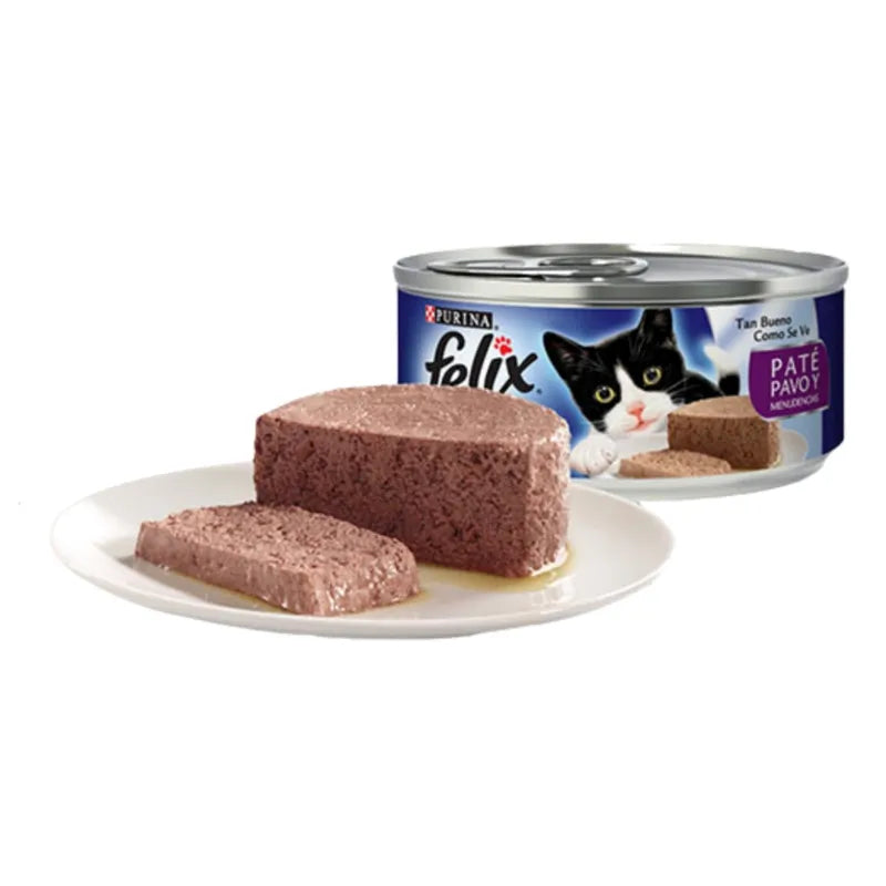 FELIX ALIMENTO HÚMEDO GATO PATE SABOR PAVO 156GR