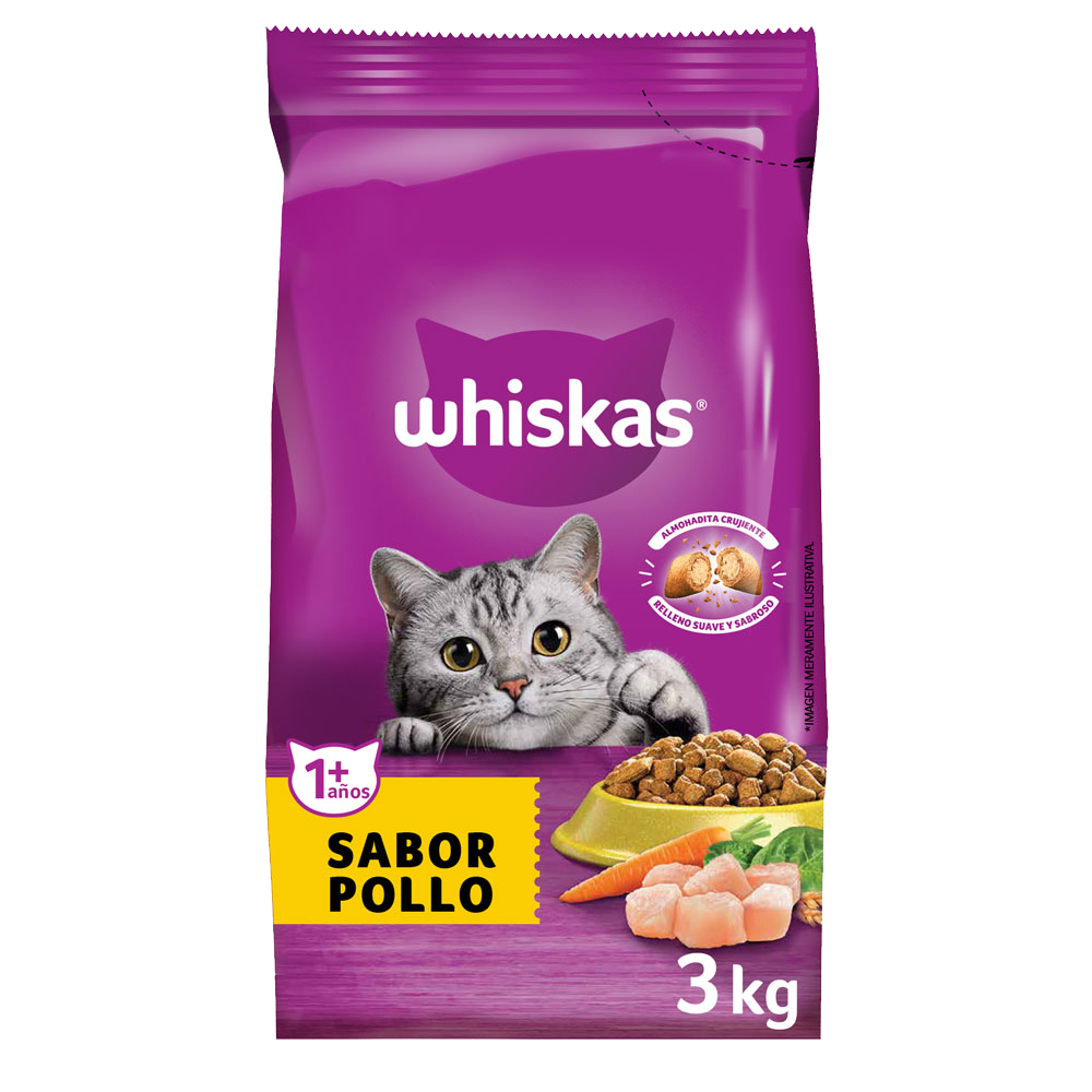 WHISKAS POLLO 3KG
