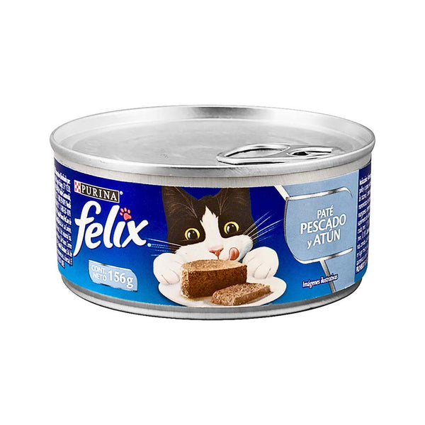 LATA FELIX GATO PATE PESCADO Y ATUN 156GR