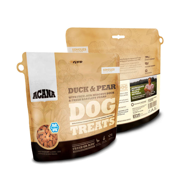 ACANA TREATS PERRO DUCK Y PEAR 35.5GR