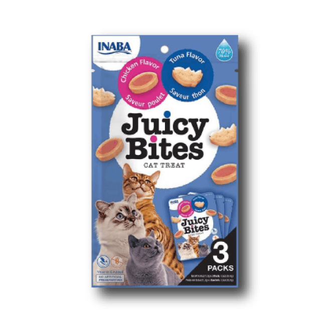 JUICY BITES SOBRE GATO CHICKEN/TUNA 34GR