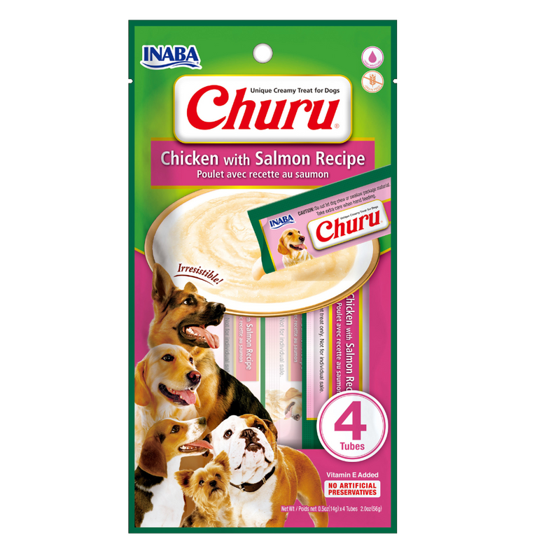 CHURU SOBRE DOG CHICKEN/SALMON 56GR