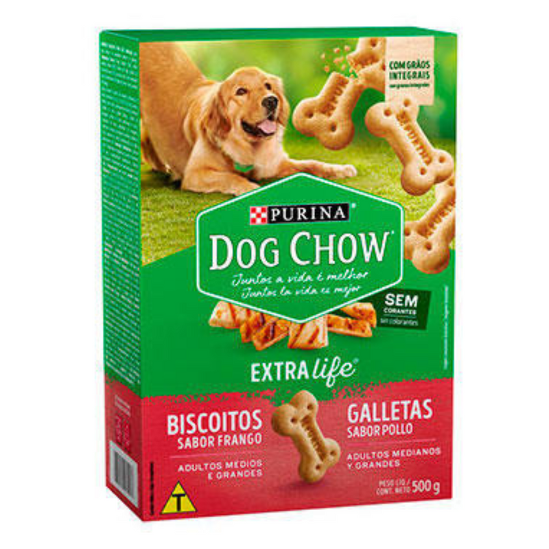GALLETAS DOG CHOW POLLO ADULTO 500GR