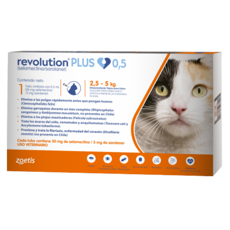 PIPETA REVOLUTION PLUS GATO  2.5 A 5KG
