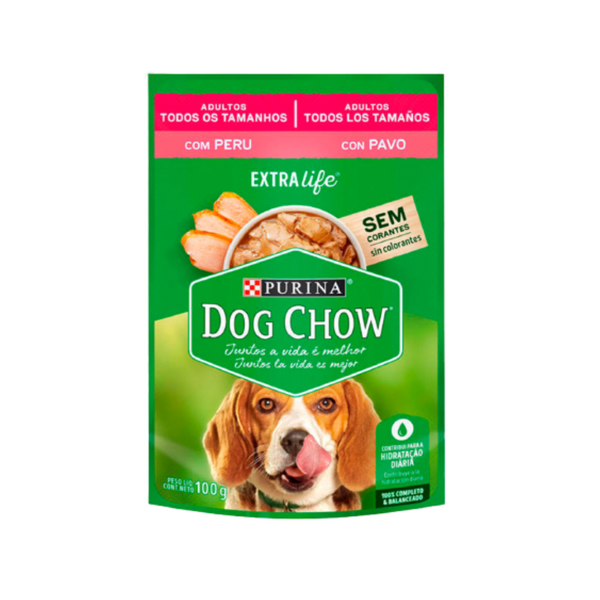 DOG CHOW SOBRE ADULTO PAVO 100GR