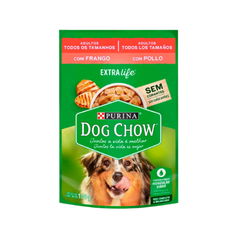 DOG CHOW SOBRE ADULTO POLLO 100GR