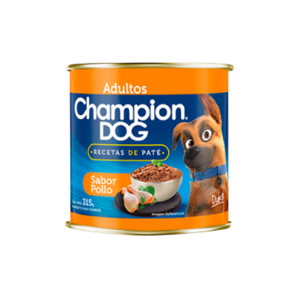 LATA CHAMPION DOG POLLO Y CEREAL 315GR