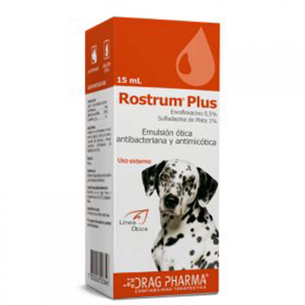 ROSTRUM ANTIBACTERIANO PLUS ÓTICO 15ML