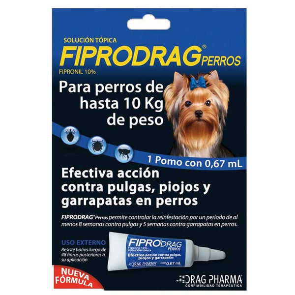 FIPRODRAG PIPETA PERROS HASTA 10KG  (11-7010-1)