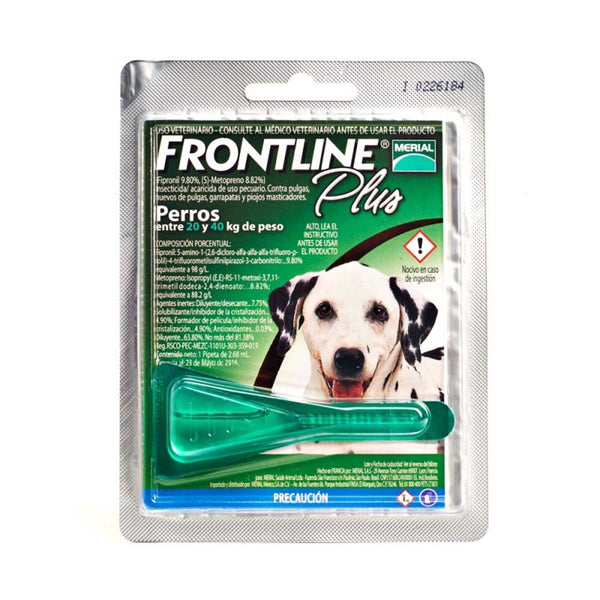 FRONTLINE PLUS PIPETA 20-40KG