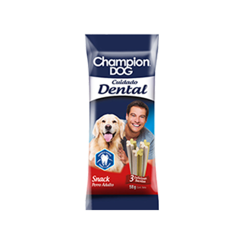 CHAMPION CUIDADO DENTAL ADULTO PERRO 58GR.