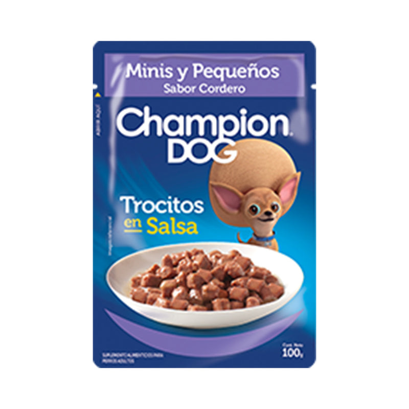 CHAMPION DOG SOBRE R/P CORDERO 100GR