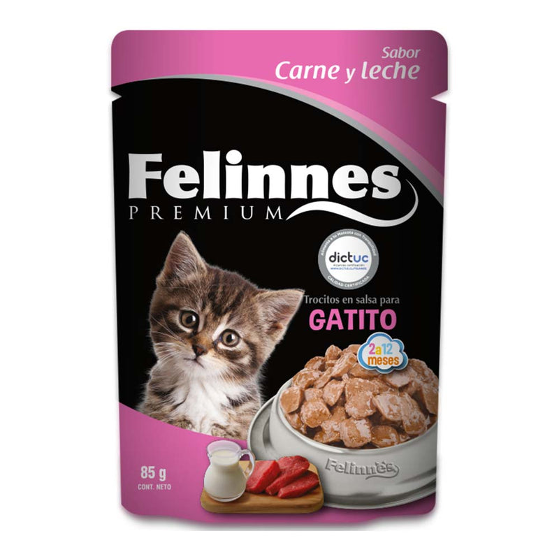 FELINNES SOBRE CARNE Y LECHE 85GR