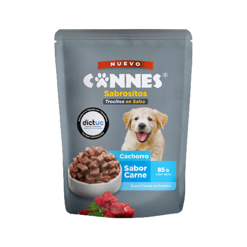 CANNES SOBRE CACHORRO CARNE 85GR