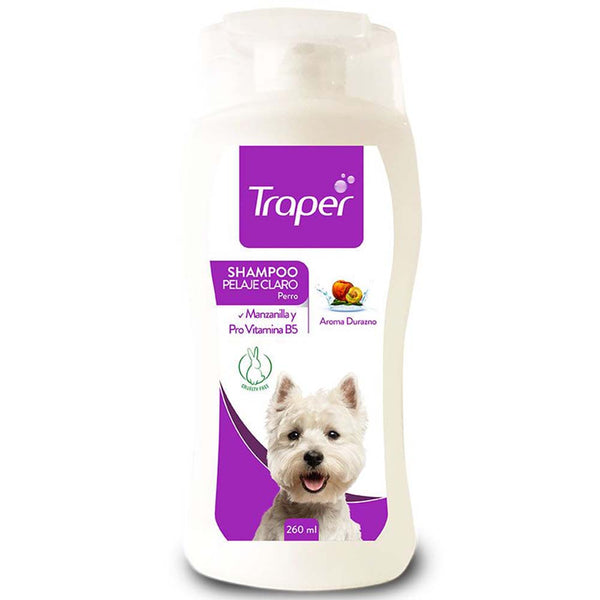 SHAMPOO PELO CLARO PERRO TRAPER 260ML