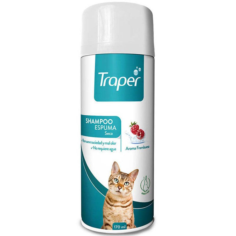 SHAMPOO ESPUMA SECA GATO TRAPER 170ML