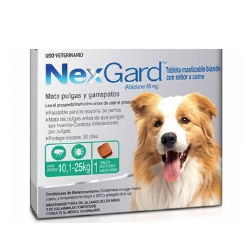 NEXGARD PERRO 10-25KG X 1 COMPRIMIDO