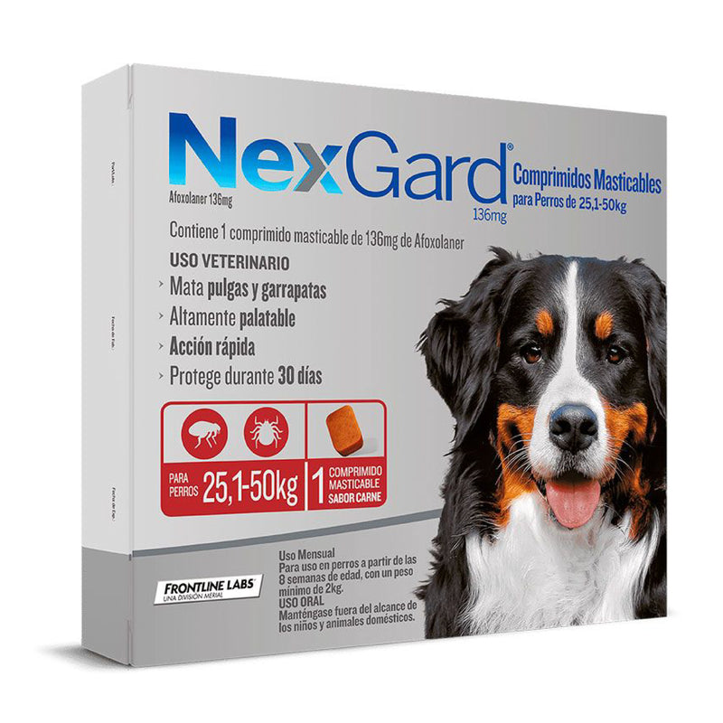 NEXGARD PERRO 25-50KG X 1 COMPRIMIDO