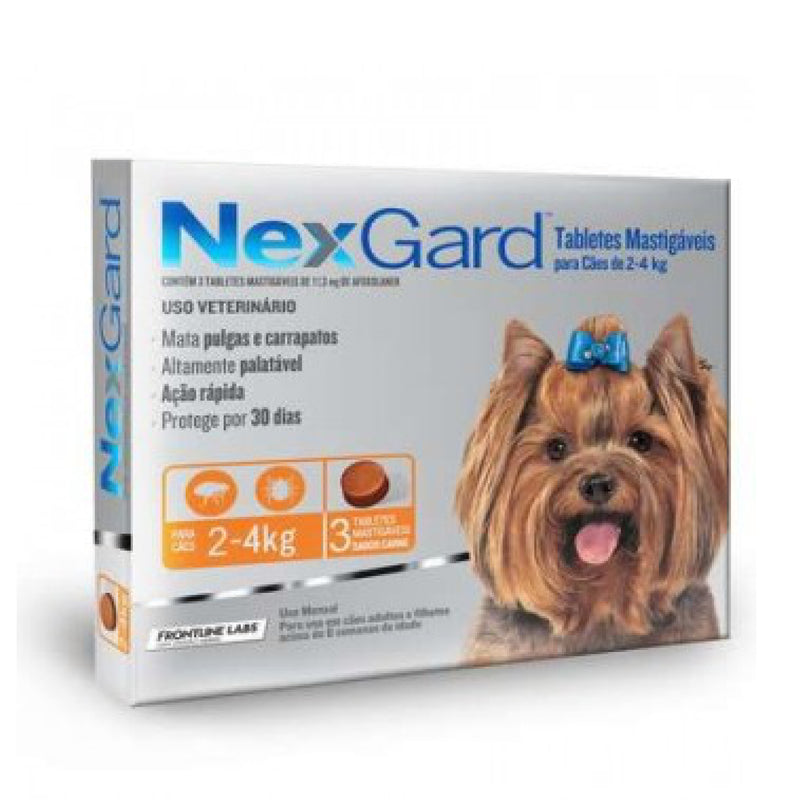 NEXGARD PERRO 02-4KG X 3 COMPRIMIDOS