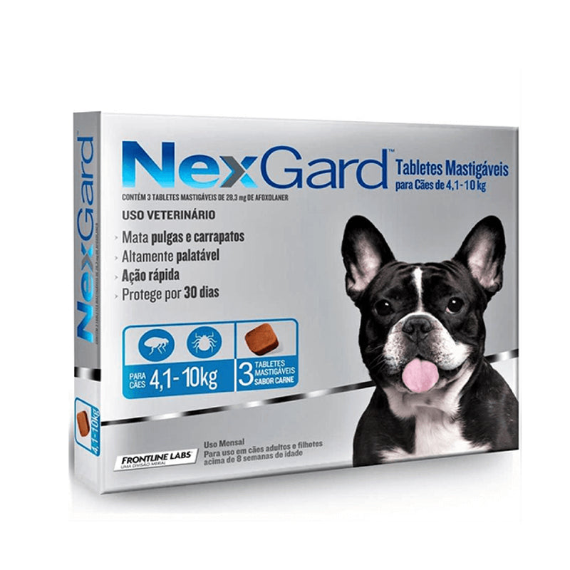 NEXGARD PERRO 04-10KG X 3 COMPRIMIDOS