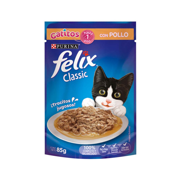 FELIX SOBRE  GATITOS POLLO EN SALSA 85GR