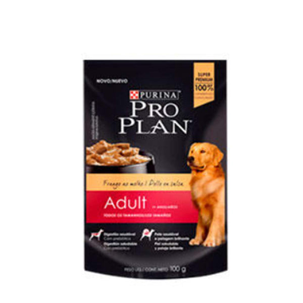 PROPLAN SOBRE ADULTO DOG POLLO 100GR