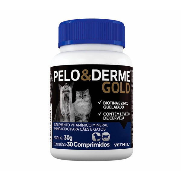 VETNIL PET PELO DERME GOLD 30 COMPR