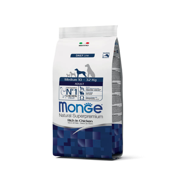 MONGE MEDIUM ADULTO POLLO 12KG