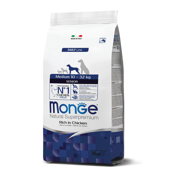 MONGE MEDIUM SENIOR POLLO 12KG