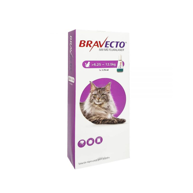 PIPETA BRAVECTO GATO GRANDE 6.25-12.5  X UNIDAD