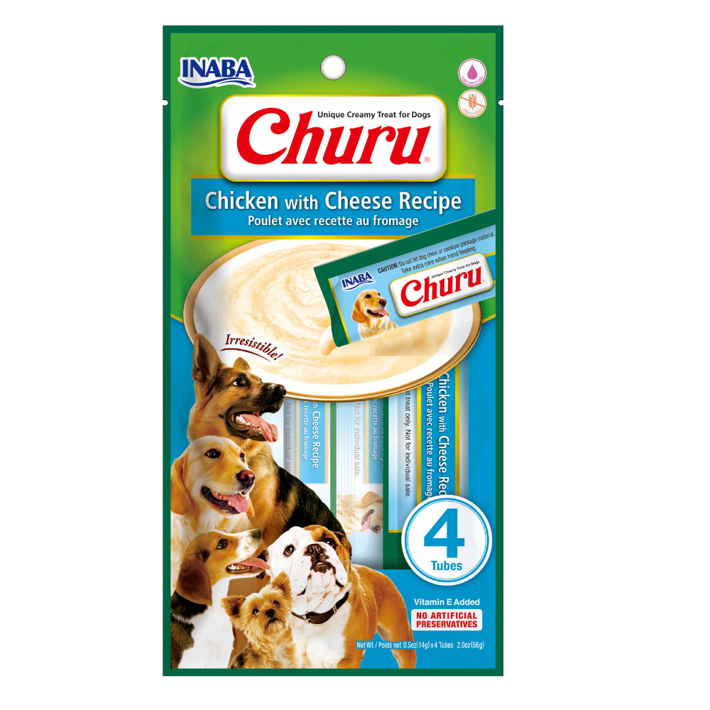 CHURU SOBRE PERRO POLLO QUESO 56GR