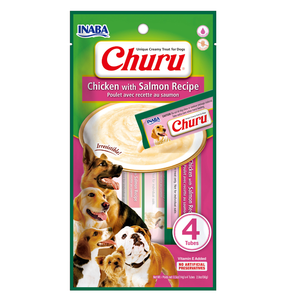 CHURU SOBRE PERRO POLLO SALMON 56GR