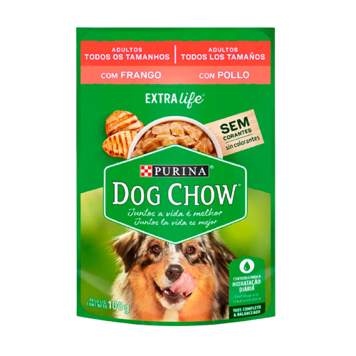 DOG CHOW SOBRE ADULTO POLLO 100GR