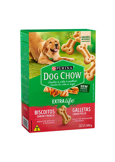 GALLETAS DOG CHOW POLLO ADULTO 500GR