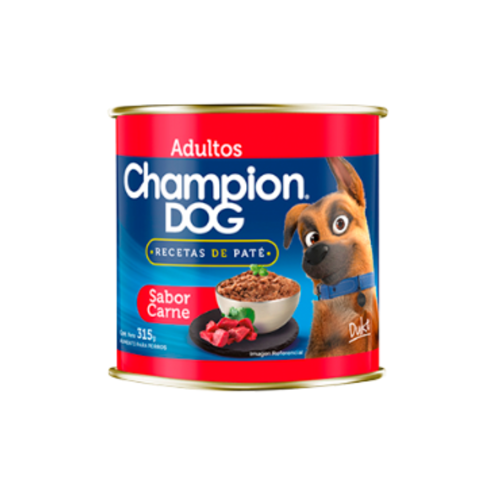 LATA CHAMPION DOG CARNE Y CEREAL 315G