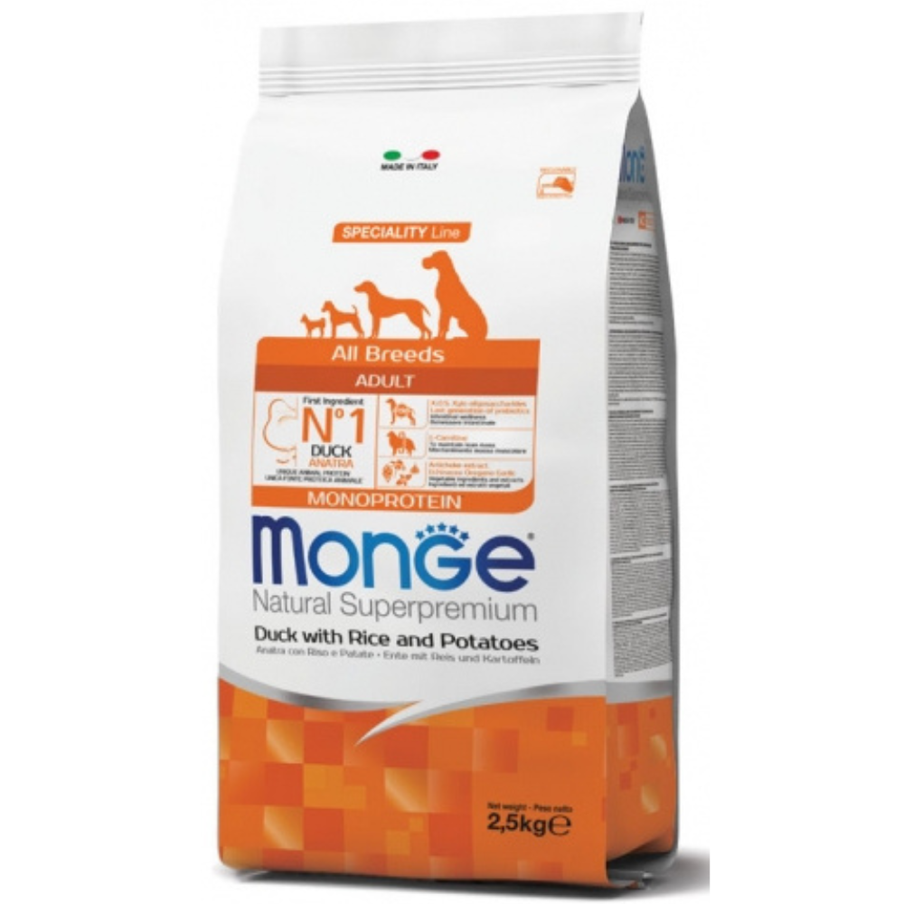 MONGE ADULTO MONOPROTEIN PATO 2.5KG