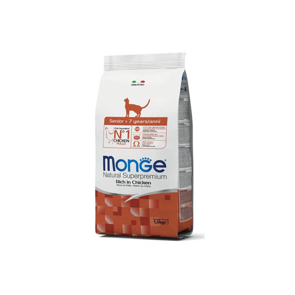 MONGE GATO SENIOR POLLO 1.5KG
