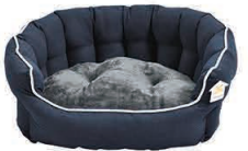 CAMA MASCOTA REDONDA ACOLCHADA AZUL (9248-2004)