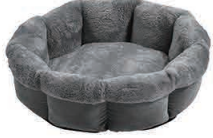 CAMA MASCOTA REDONDA ACOLCHADA GRIS (E9260-2001)