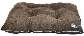 COJIN CAMA MASCOTA RECTANGULAR CAFÉ 65X50 cm (9390-2008)