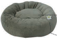 CAMA MASCOTA REDONDA ACOLCHADA GRIS (9445-2001)
