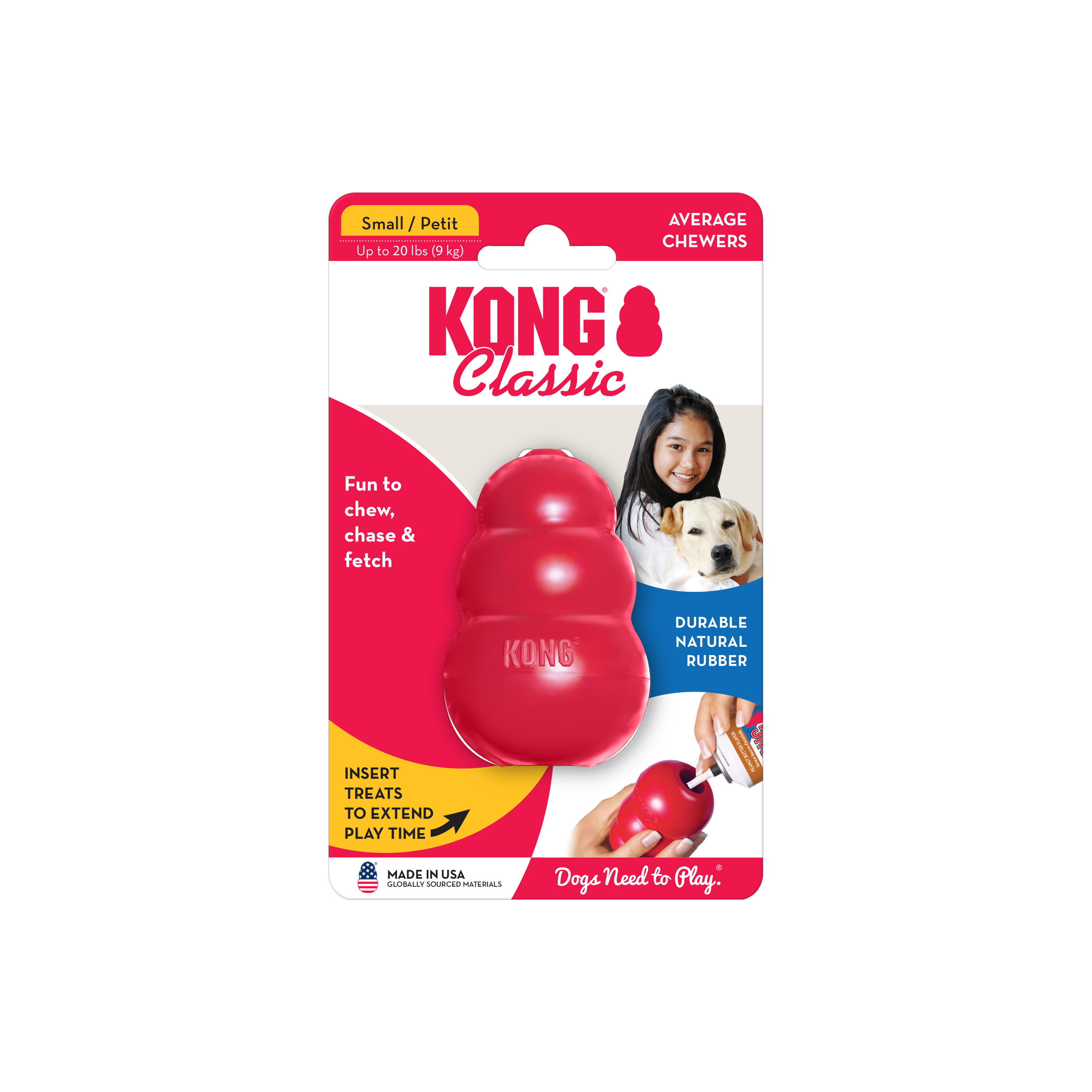 JUGUETE KONG CLASSIC DOG  MEDIUM 7-16 KG