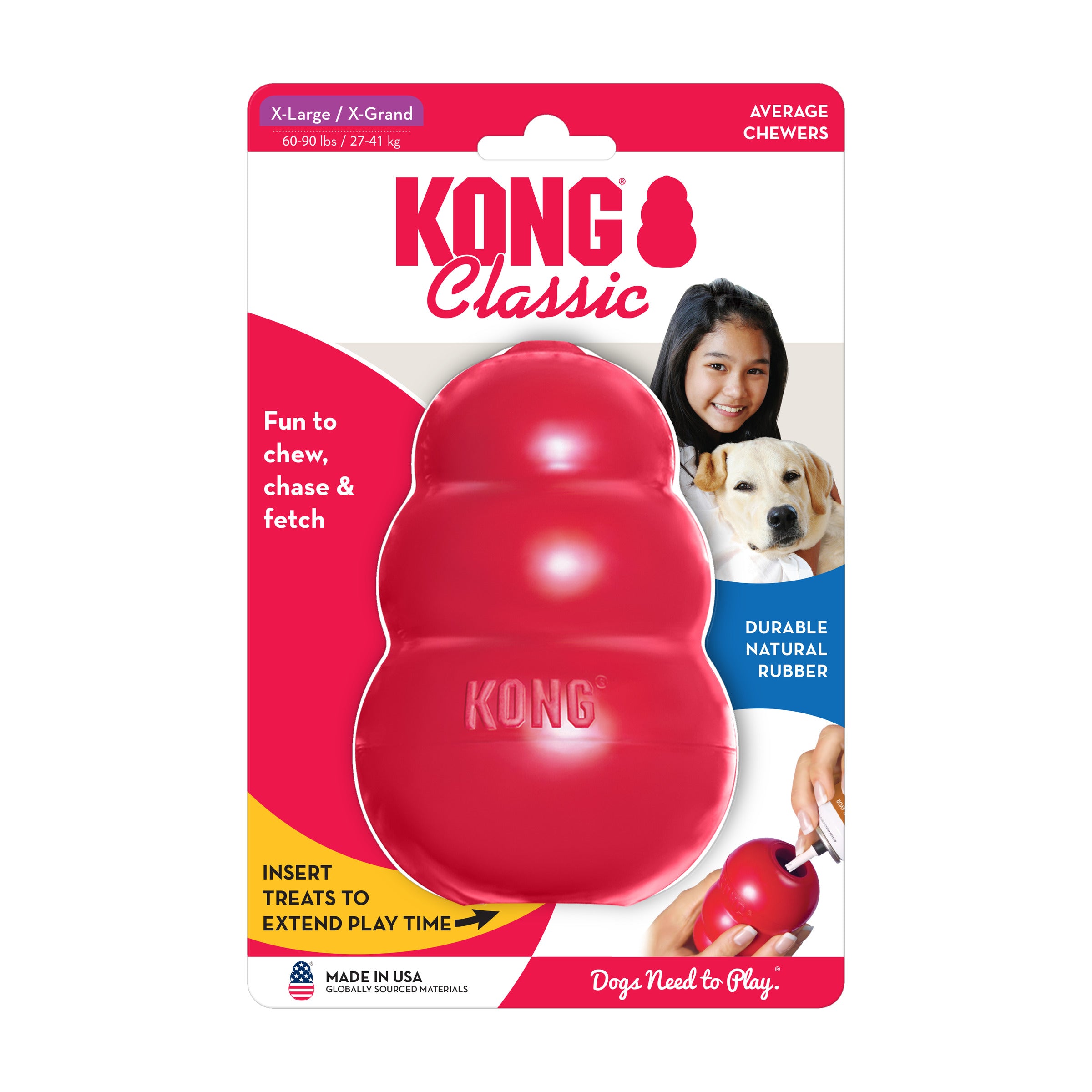 JUGUETE KONG CLASSIC DOG  MEDIUM 7-16 KG