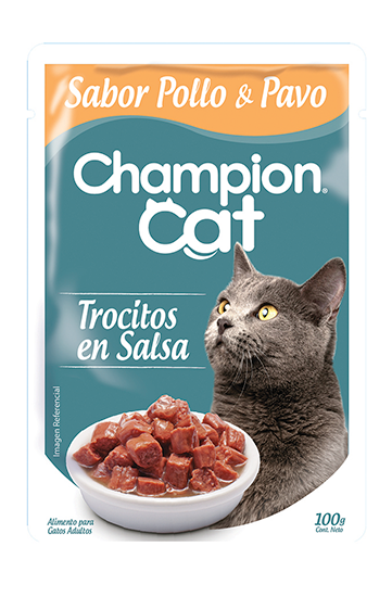 CHAMPION CAT SOBRE POLLO Y PAVO 100GR